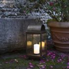 Garden Lantern s železa nebo mosazi svíčka Il Fanale Viadurini