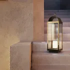 Přízemní zahradní lucerna se svíčkou Il Fanale Viadurini