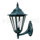 Zahradní lucerna z průhledného skla a 5 hliníkových povrchů - Pinako Viadurini