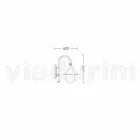 Nástěnná svítilna Anusca pro venkovní použití v bílém hliníku vyrobeném v Itálii Viadurini