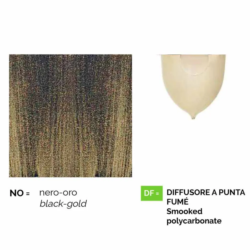 Anusca vyrobené v Itálii hliníkové zahradní nástěnné lucerny Viadurini