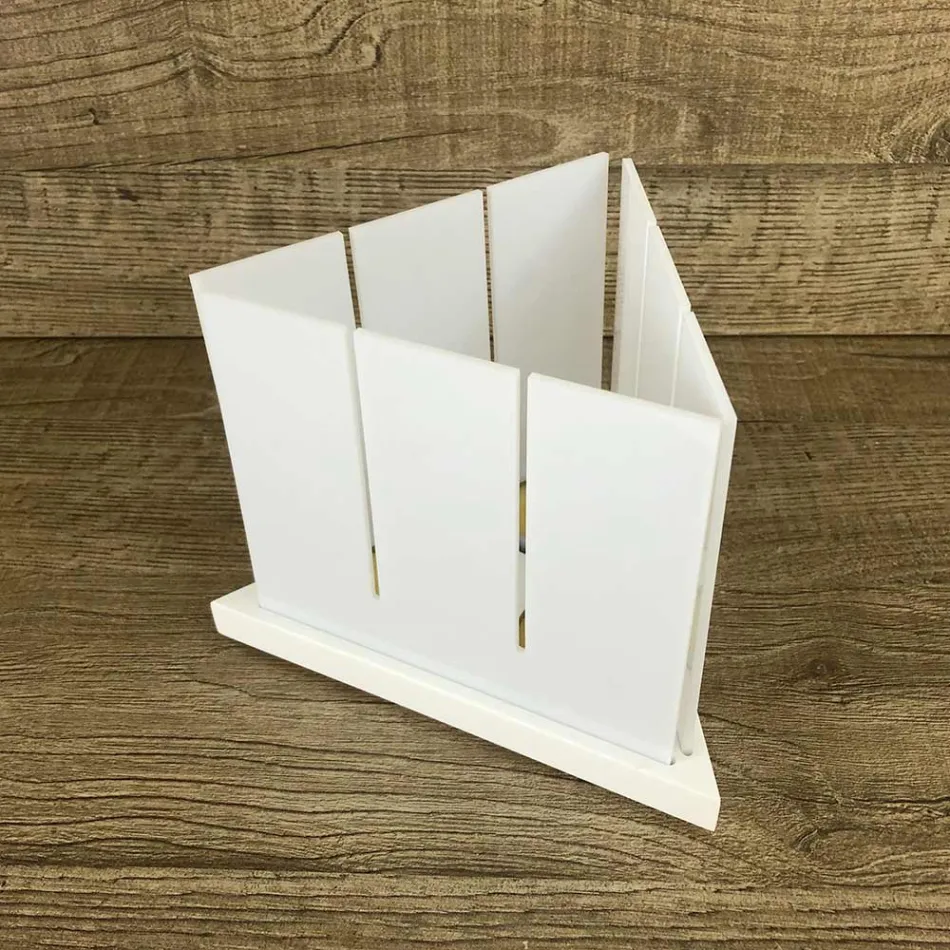 Lucerna moderního designu ve vysoce kvalitním bílém Corianu vyrobeném v Itálii - Sisifo Viadurini