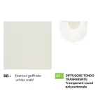 Nástěnná zahradní lucerna z bílého hliníku vyrobená v Itálii, Anusca Viadurini