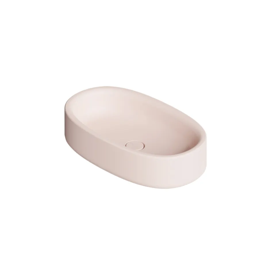 Keramické umyvadlo na desku 60x35 cm v různých barvách, vyrobené v Itálii - dívčí Viadurini