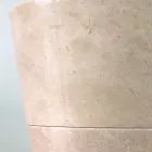 Igor ručně malované, lesklé bílé kuželové podstavec Viadurini