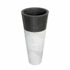 Umyvadlo Column Kužel kamene Natural Black Raja Viadurini