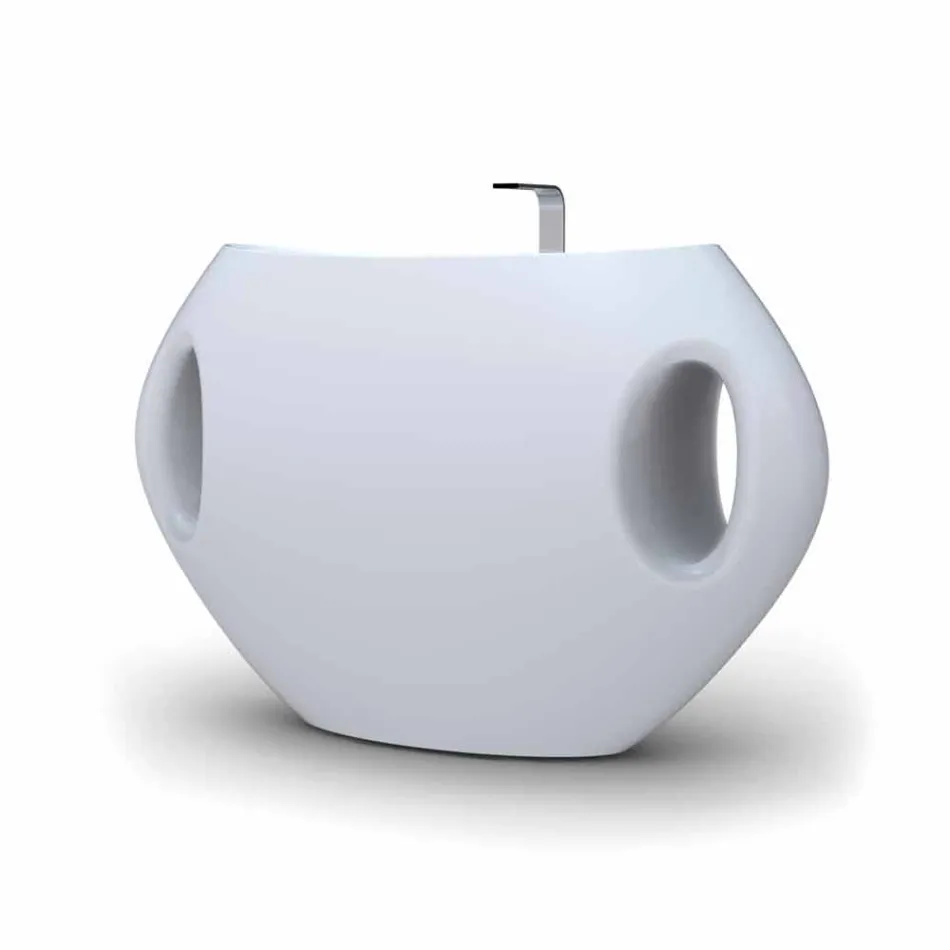 Moderní designový podstavec umyvadlo Pandora vyrobené v Itálii Viadurini