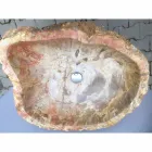 Návrh umyvadlového podstavce z přírodního kamene Ley, ručně vyrobený Viadurini