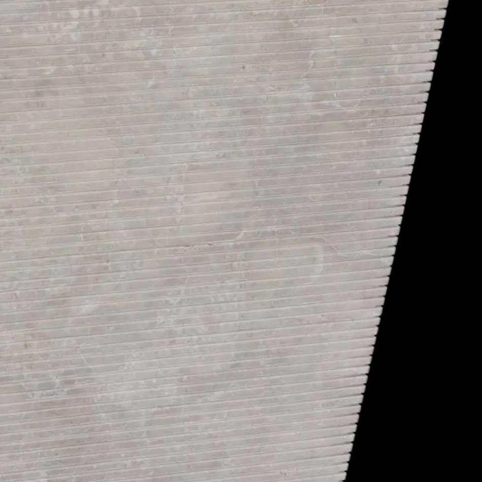 Podstavec z přírodního kamene, bílý, ručně vyrobený Viadurini