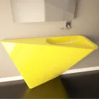 Moderní umyvadlo na podstavci ručně vyrobené společností Mullet Viadurini