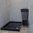 Umyvadlo Column pyramida kámen Natural Black Nias Viadurini