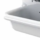 Umyvadlo dvojitou stěnu povodí v moderní bílé keramické Andy Viadurini