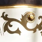 Vestavěné umyvadlo zdobené ohnivým jílem a zlatem vyrobené v Itálii, Otis Viadurini