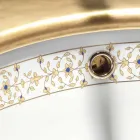 Barokní design zabudovaný umyvadlo v ohniště vyrobené v Itálii, Egejské moře Viadurini