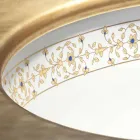 Barokní design zabudovaný umyvadlo v ohniště vyrobené v Itálii, Egejské moře Viadurini