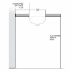 Barokní design zabudovaný umyvadlo v ohniště vyrobené v Itálii, Egejské moře Viadurini