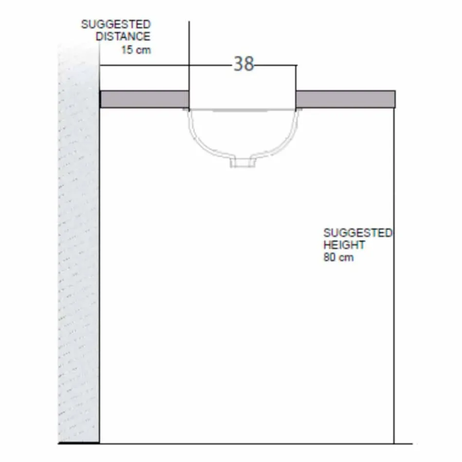 Barokní design zabudovaný umyvadlo v ohniště vyrobené v Itálii, Egejské moře Viadurini