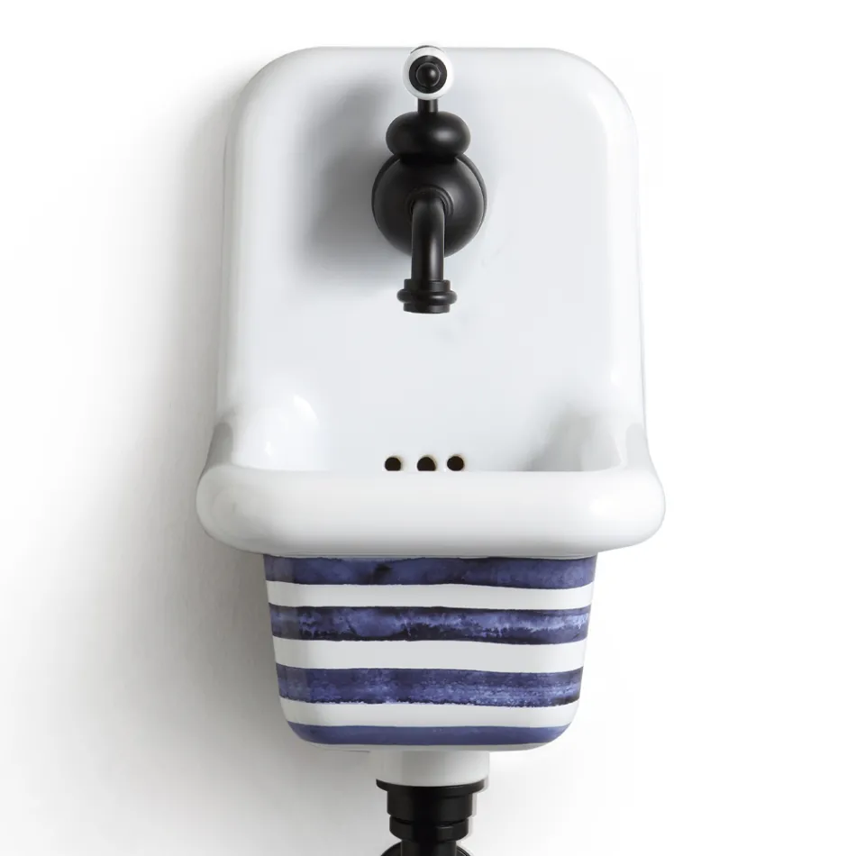 Moderní designové vzorované keramické nástěnné umyvadlo 26 cm - Jordan Viadurini