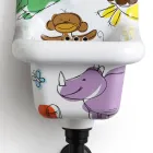 Moderní designové vzorované keramické nástěnné umyvadlo 26 cm - Jordan Viadurini