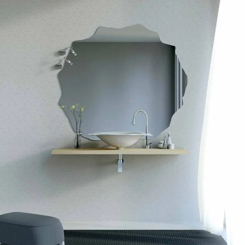 Moderní designové umyvadlo ve tvaru listu Faruglium Viadurini