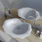 Moderní designové umyvadlo ve tvaru listu Faruglium Viadurini