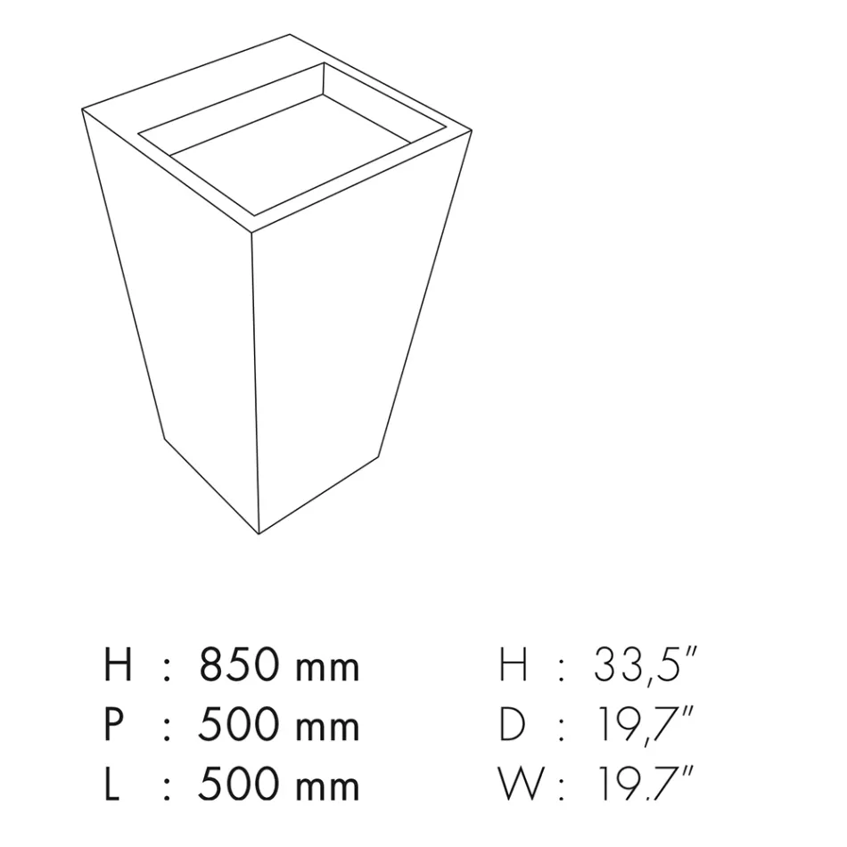 Sloupové koupelnové umyvadlo z porcelánové kameniny Made in Italy - Baia Viadurini