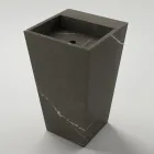 Sloupové koupelnové umyvadlo z porcelánové kameniny Made in Italy - Baia Viadurini