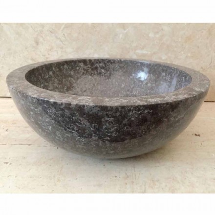 Levi šedá přírodní kámen z umyvadlové desky Levi, moderní design Viadurini