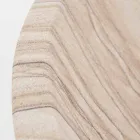 Umyvadlo na desku do koupelny v pískovém kulatém tvaru - Cerasolo Viadurini