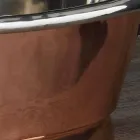 Umyvadlo koupelna k nosné měď a bílého plechu Cala Viadurini