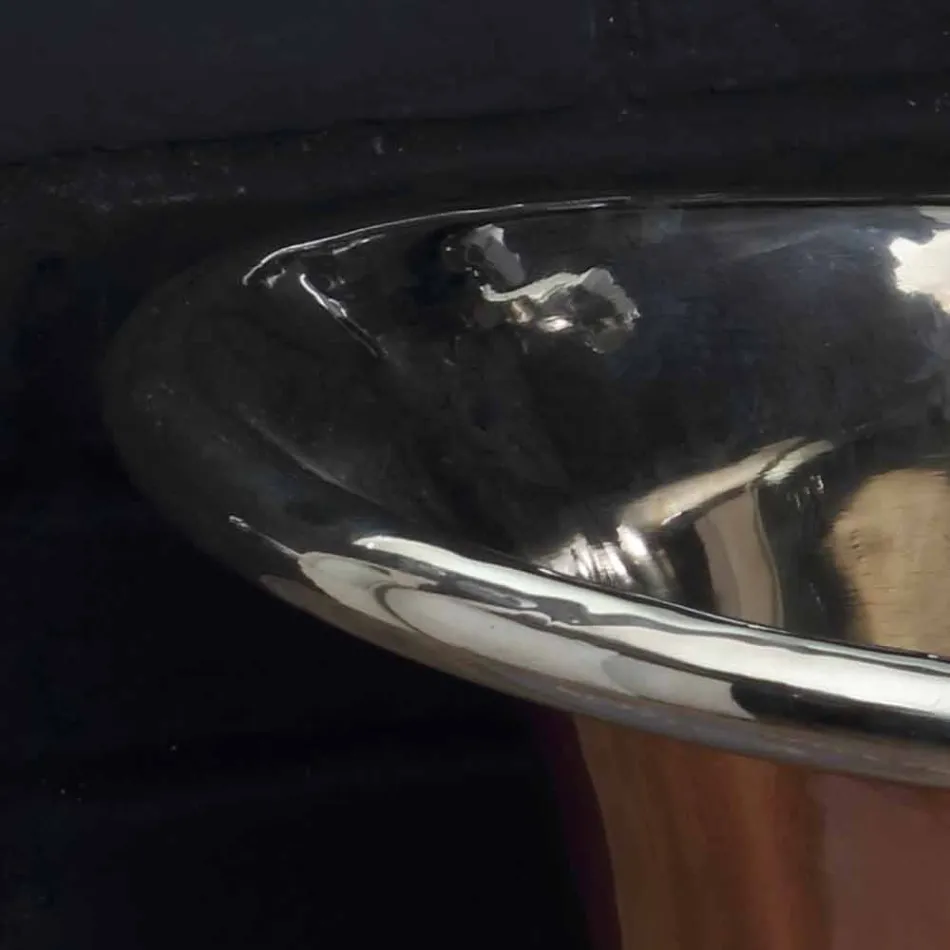 Umyvadlo koupelna k nosné měď a bílého plechu Cala Viadurini