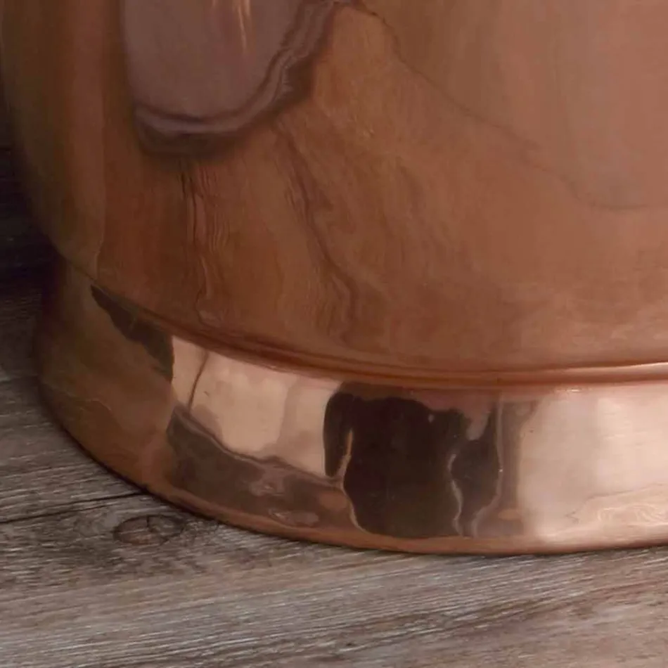 Umyvadlo koupelna k nosné měď a bílého plechu Cala Viadurini