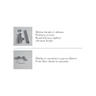 Koupelnové umyvadlo na desku nebo nástěnné umyvadlo z keramiky Made in Italy - Act Viadurini