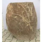 Návrh koupelny umyvadlo v přírodním kameně Moře, unikátní kus Viadurini