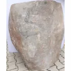 Návrh koupelny umyvadlo v přírodním kameně Moře, unikátní kus Viadurini