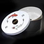 Bílé designové koupelnové umyvadlo ze žáruvzdorné hlíny Made in Italy - Tatiana Viadurini