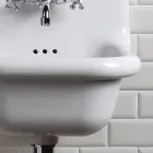 Volně stojící koupelnové umyvadlo v bílé a barevné keramice 42 cm - Meridiano Viadurini