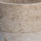 Volně stojící koupelnové umyvadlo ve tvaru mramoru Ivory Finish - Cremino Viadurini