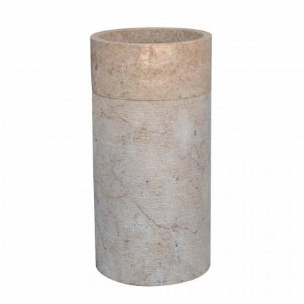 Volně stojící koupelnové umyvadlo ve tvaru mramoru Ivory Finish - Cremino Viadurini