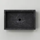 Koupelnové umyvadlo s mramorovým efektem Porcelánová kamenina Made in Italy - Ludmilla Viadurini