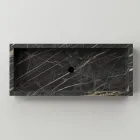 Koupelnové umyvadlo s mramorovým efektem Porcelánová kamenina Made in Italy - Ludmilla Viadurini