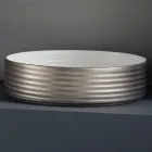 Koupelnové umyvadlo z ručně soustružené porcelánové kameniny Made in Italy - Šipky Viadurini