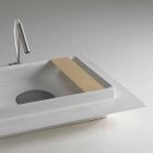 Umyvadlo obdélníkové keramický koupelna moderní design Fred Viadurini
