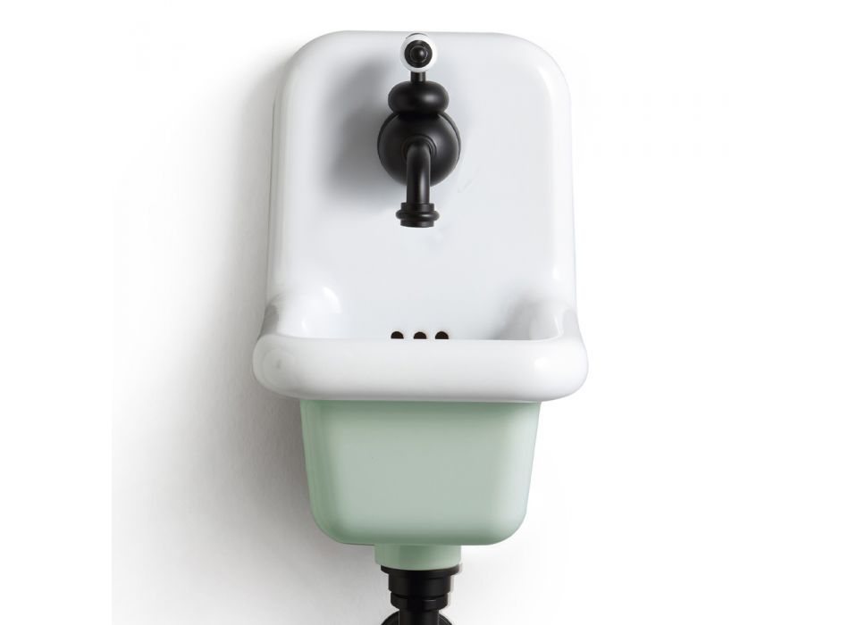 Závěsné umyvadlo do koupelny v barevném keramickém moderním designu 26 cm - Jordan Viadurini