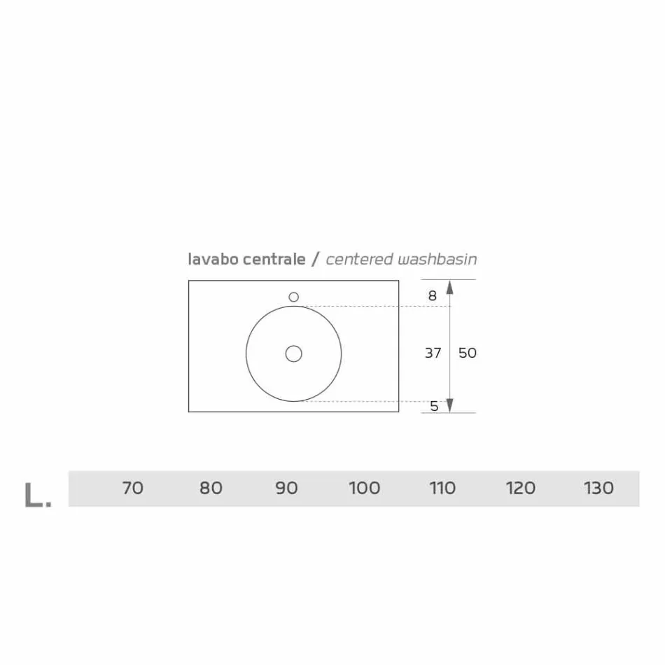 Růžové kulaté závěsné umyvadlo Luxolid vyrobené v Itálii, Ruffano Viadurini