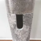 Kuželové umyvadlo v přírodním kameni Iga, unikátní kus Viadurini