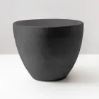 Kuželový dřez na pracovní desku z ručně soustruženého šamotového jílu - Orbite Viadurini