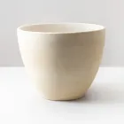 Kuželový dřez na pracovní desku z ručně soustruženého šamotového jílu - Orbite Viadurini