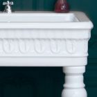 Konzolové umyvadlo v bílé keramice Made in Italy Klasický design - Areta Viadurini