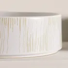 Umyvadlo na desku do koupelny z porcelánové kameniny Made in Italy - Obálka Viadurini